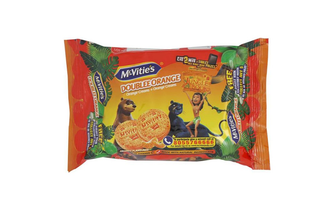 Mc-Vities Doublee Orange Creams, Sandwich Biscuits   Pack  100 grams